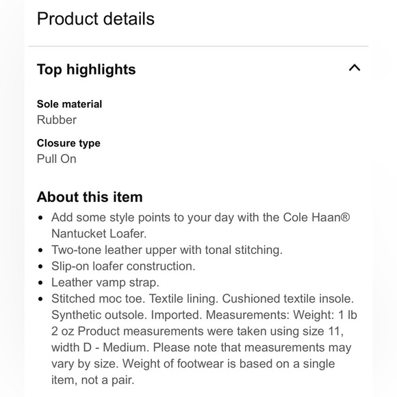 COLEHAAN Men's Tan Loafers - Picture 8 of 8